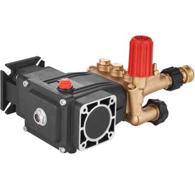 Pressure Washer Pump, 3/4" Shaft Horizontal Triplex Plunger, 3700 PSI, 2.5 GPM, Replacement Power Washer Pumps Kit, Parts Washer Pump