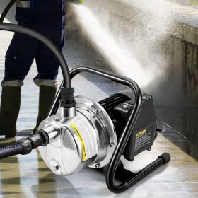 Shallow Well Pump Portable Garden Water Jet Pump 1.5HP 1200GPH 164 Ft Head (Option: Black)